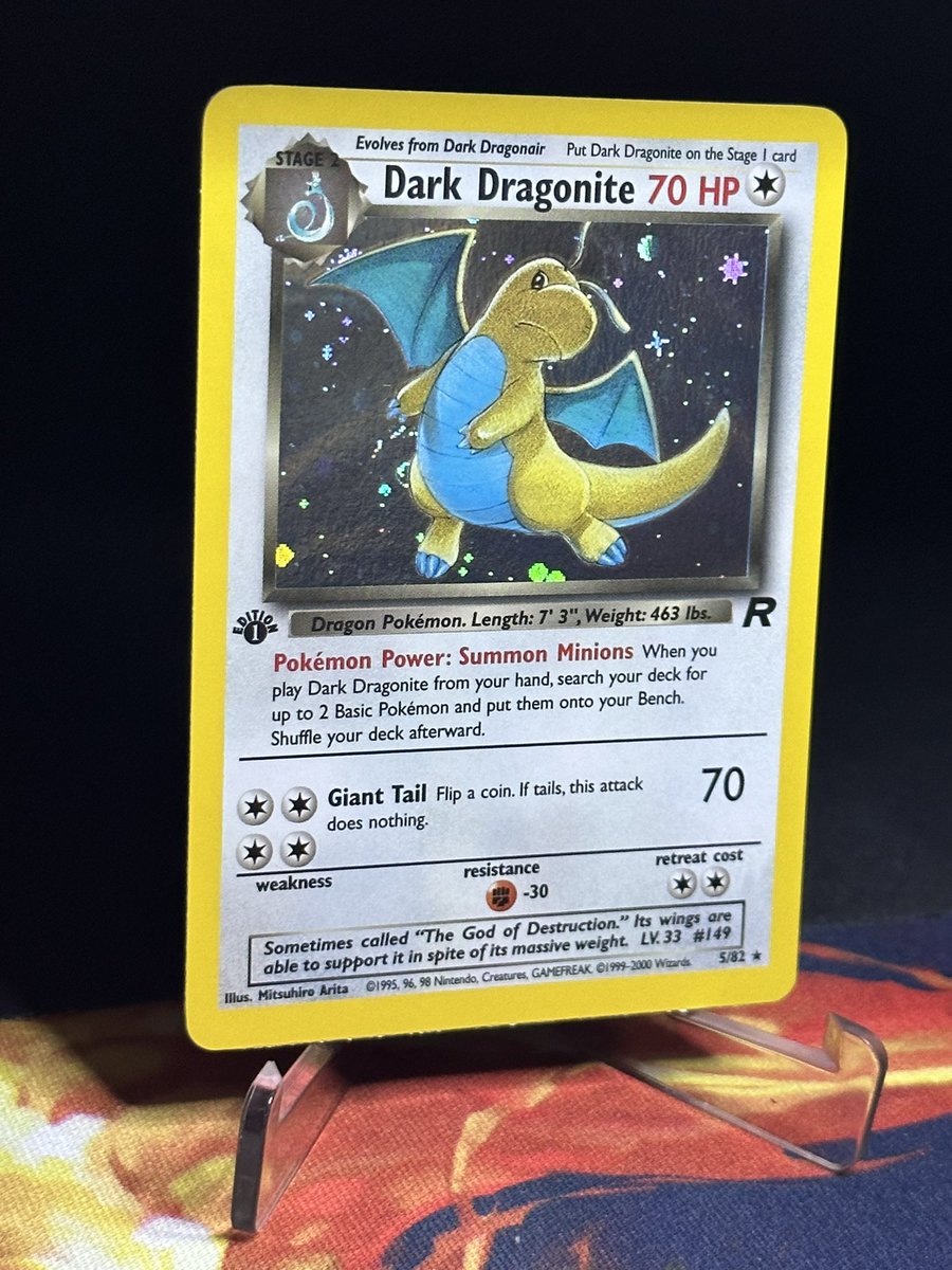 💫 Dark Dragonite - 205$ 

VLP/NM; pics in comments 
Rocket, holo, first edition 

Ships free in BMWT