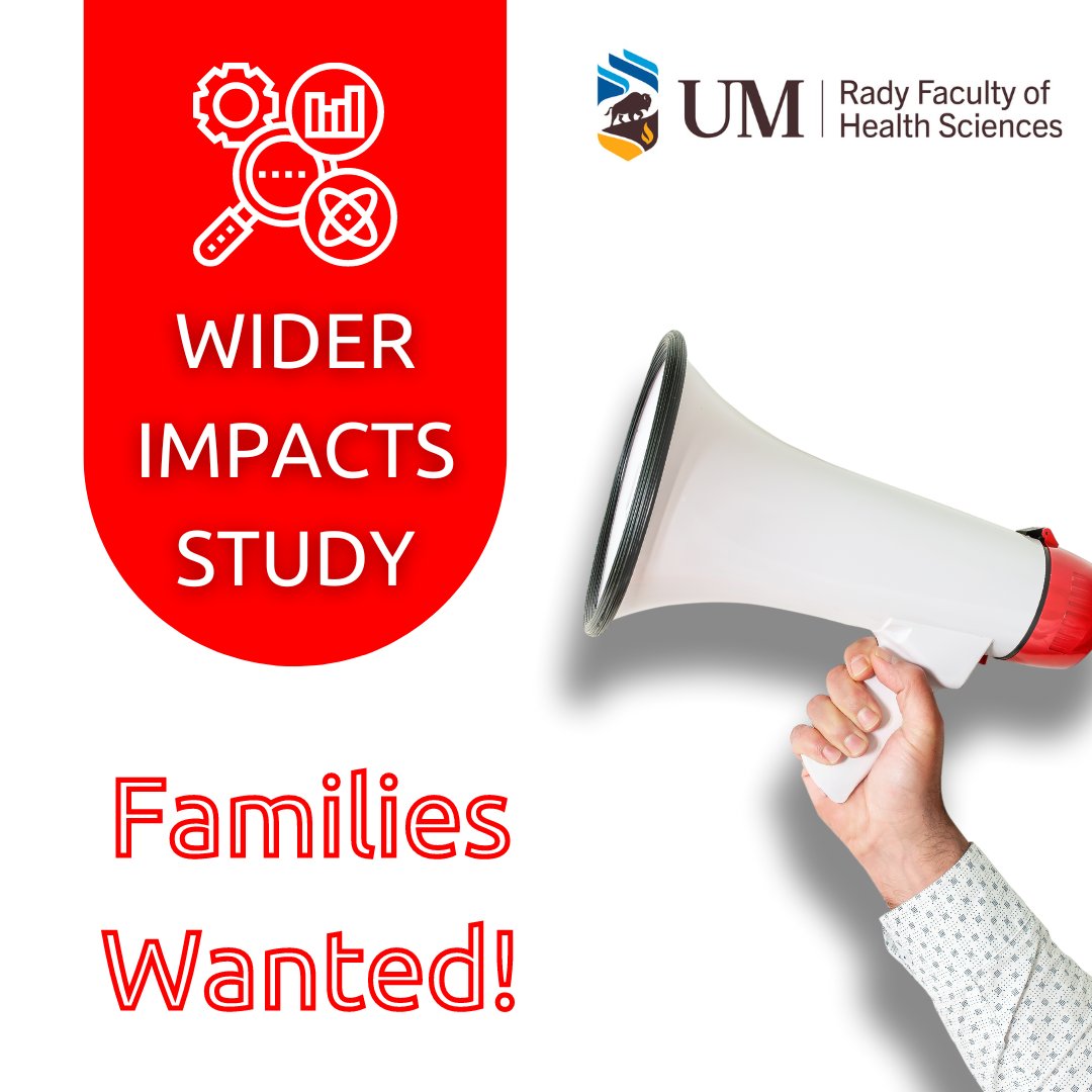 The University of Manitoba is conducting the Wider Impacts Study to understand how COVID-19 has impacted the services and supports of families living with a child with a disability. 💬⁠
⁠
Head to the 🔗below for all the info:

l8r.it/3HwL