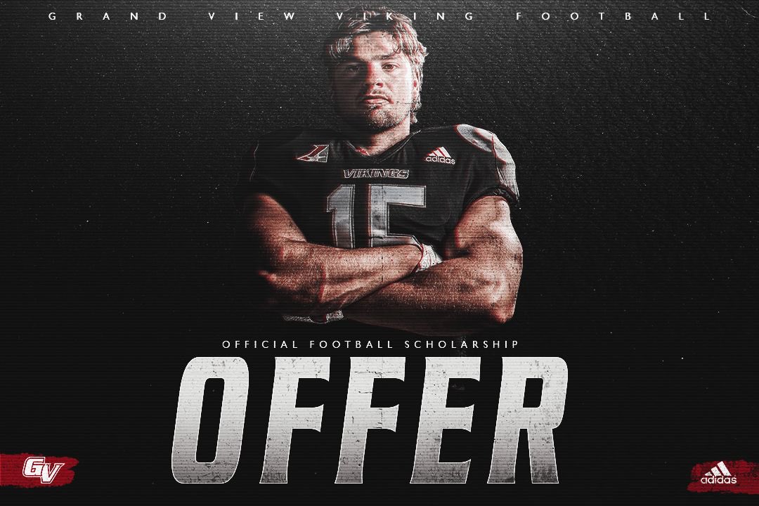ColtonLeichty's tweet photo. I am very thankful to announce I have received my first offer to @GVVikingFB! Thank you to @CoachEJGVU for this opportunity! https://t.co/4VQtZfh33Q