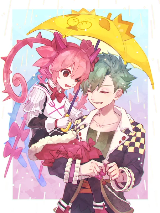 #推しユニ雨の日ストーリア 飴の日のマガレちゃんとターネスさんで参加させて頂きました