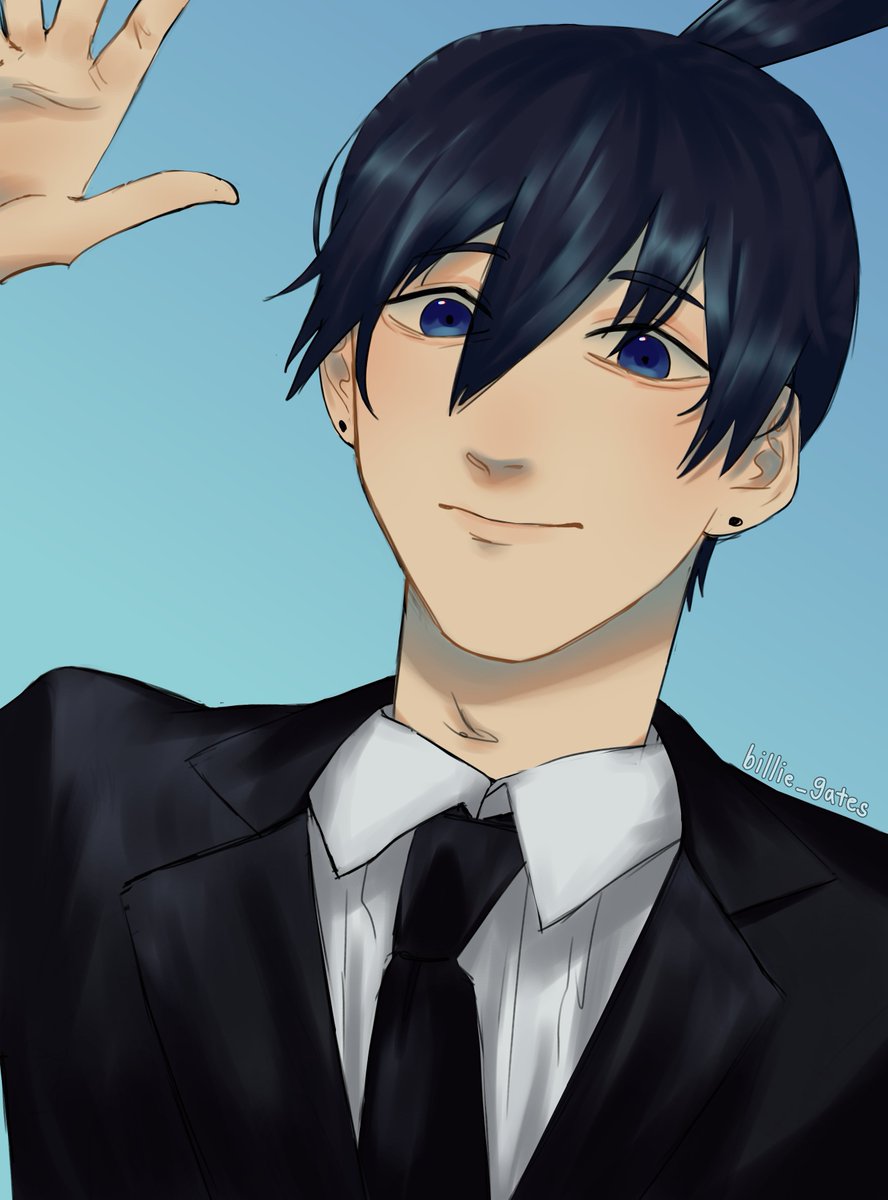 Aki manga panel redraw cus why not #akihayakawa #chainsawman