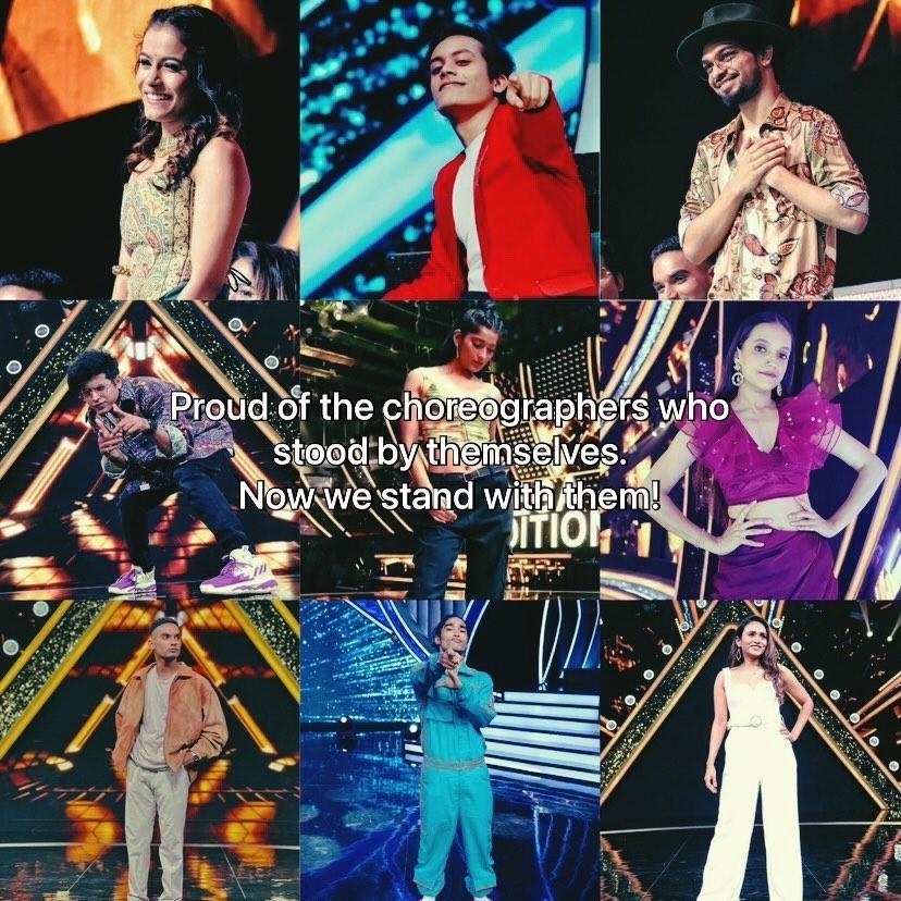 vaishali_sri_24's tweet photo. JUSTICE FOR THE CHOREOGRAPHERS

Frames Production Company is exploiting and mistreating talented choreographers in India’s Best Dancer Season 3.

#BOYCOTTIBD3

@SonyTV
@Frames_Prod
@tranjeet 
@indiatvnews 
@Republic_Bharat 
@SonuSood https://t.co/9p50IhTQa4