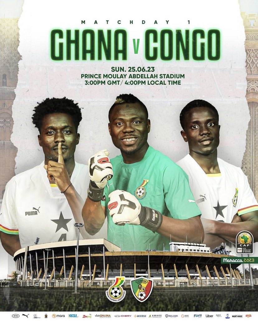 ALaGhaneenne's tweet photo. Bonne chance à l'équipe de football U23 du Ghana🇬🇭 (Black Meteors).

ils jouent leur première  match à la Coupe d'Afrique des Nations U23 TotalEnergies 2023 contre le Congo🇨🇬 https://t.co/ISLRY2PNHg