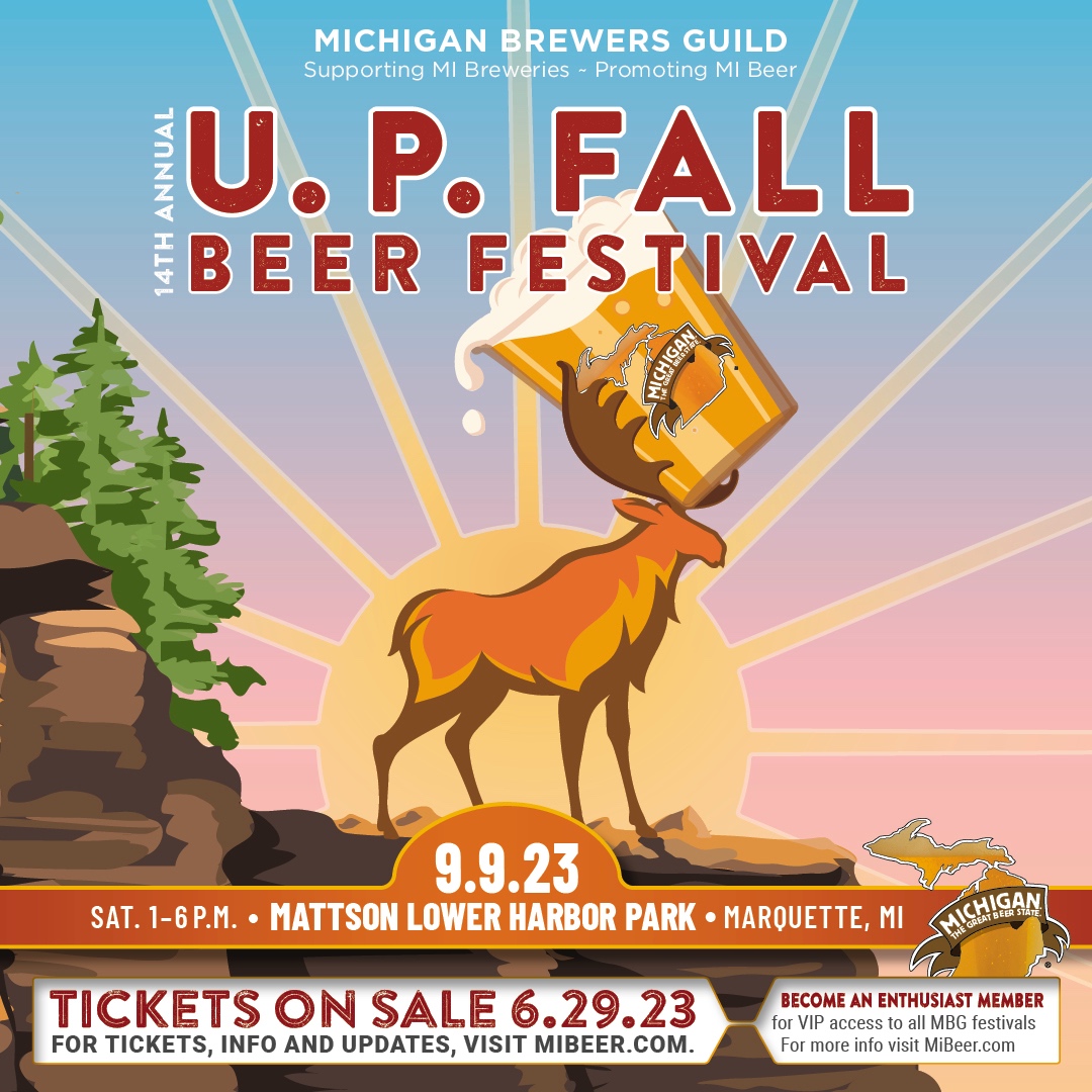 MiBrewersGuild's tweet photo. Get ready to grab your tickets to the U.P. Fall Beer Festival! You can purchase tickets starting June 29th at 10am! You won't want to miss out on this amazing celebration of Michigan craft brews!
#mibeer #michiganbrewersguild #UP #UPFBF #uptravel #marquette #lakesuperior https://t.co/GpIKfbZFmk
