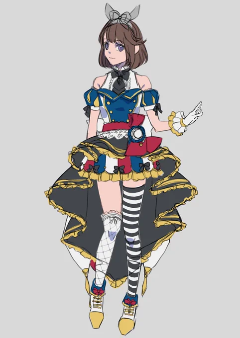 マイキャラちゃん 配色難しいね…………  #rkgk
