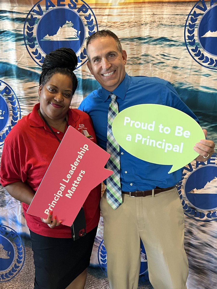 PrincipalKap's tweet photo. I wouldn’t be at the annual @theVAESP conference without this amazing lady’s belief in me. She encouraged me into the leadership program @RegentSOE and my career path has forever changed.  @awbalt #VAESP2023 https://t.co/zjCepEzA7D