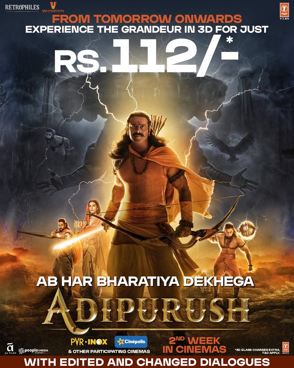 Wait for price drop at ₹50

#ADIPURUSH #AdipurushBookings #AdipurushWithFamily #AdipurushTickets #BanAdipurush