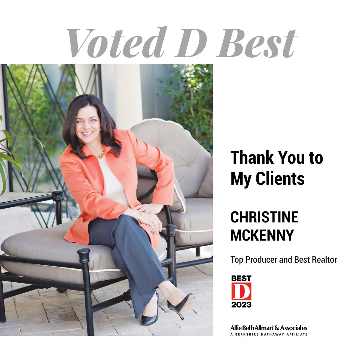 BLESSED to be D BEST - Top Producer and Best Realtor! I am so grateful to my many clients, friends, and supporters! I always put my client’s needs first!