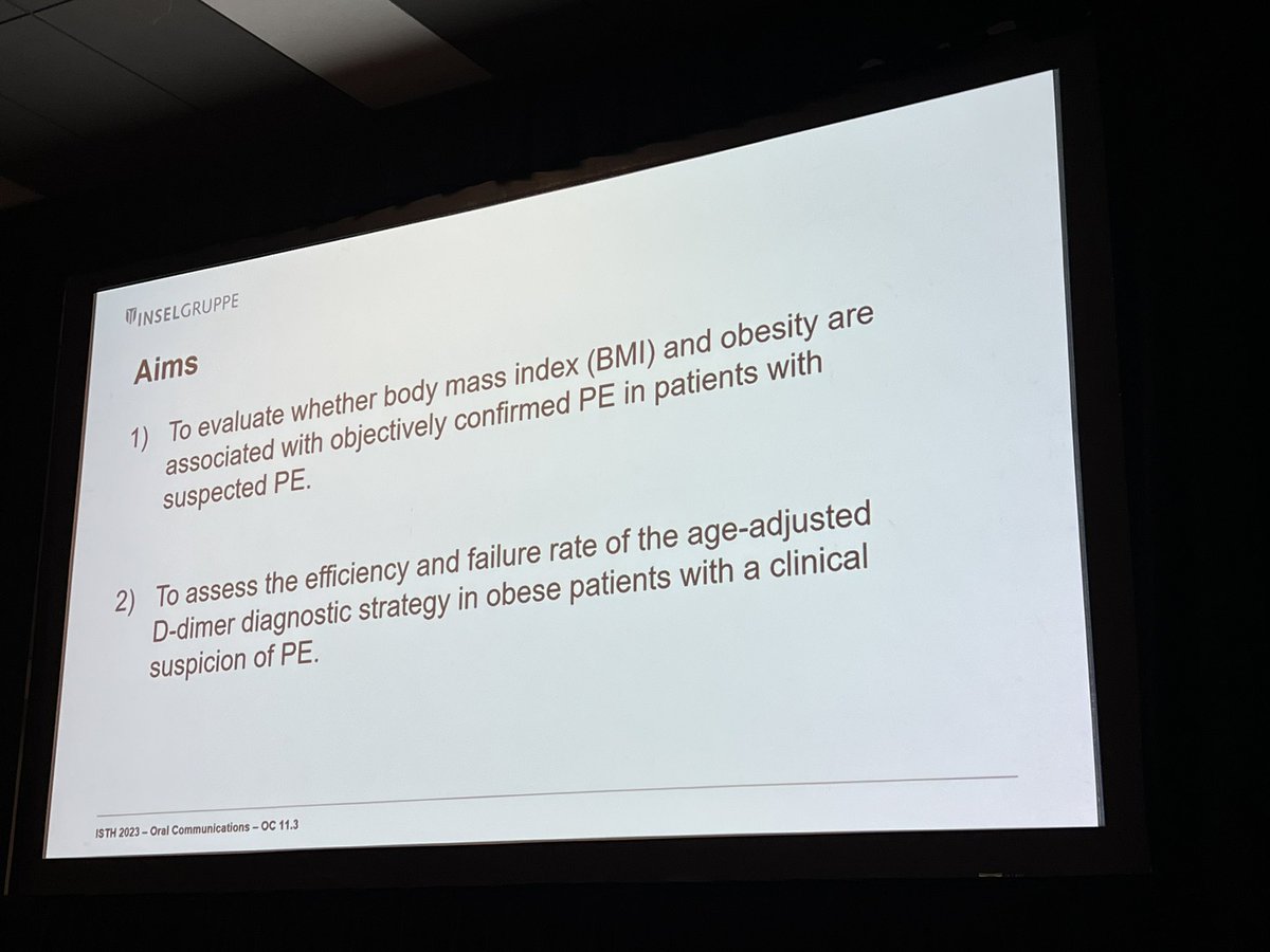 Lana Castellucci (@lanacastellucci) on Twitter photo Obesity is a risk factor for PE but is the standard workup appropriate? <a href="/TritschlerMD/">Tobias Tritschler</a> shares findings of a posthoc analysis of the ADJUST PE study <a href="/INVENT_VTE/">INVENT-VTE</a> <a href="/canvector/">CanVECTOR Network</a> #ISTH2023 @grelegal Obesity is a risk factor for PE but is the standard workup appropriate? <a href="/TritschlerMD/">Tobias Tritschler</a> shares findings of a posthoc analysis of the ADJUST PE study <a href="/INVENT_VTE/">INVENT-VTE</a> <a href="/canvector/">CanVECTOR Network</a> #ISTH2023 @grelegal