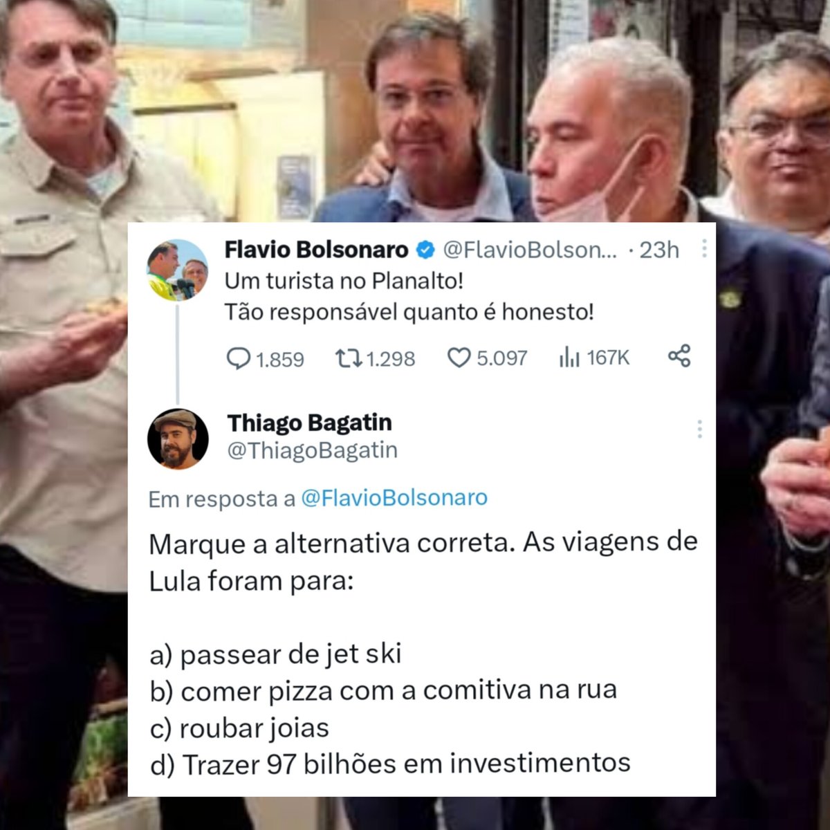 ThiagoBagatin's tweet photo. Alguém sabe oq Lula tem feito em suas viagens? https://t.co/zOGxIG6vos