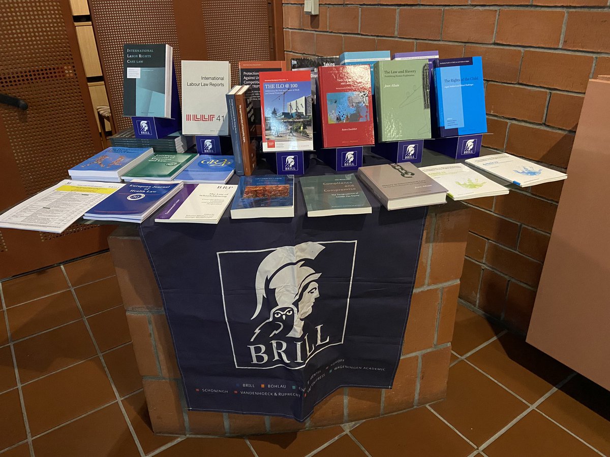LDanahy's tweet photo. Happy to be attending the #LLRN6 meeting in Warsaw. Browse titles on display tomorrow in between panels and grab a free sample copy of journal issues from our list #labourlaw #humanrights https://t.co/kvQjE37uwx
