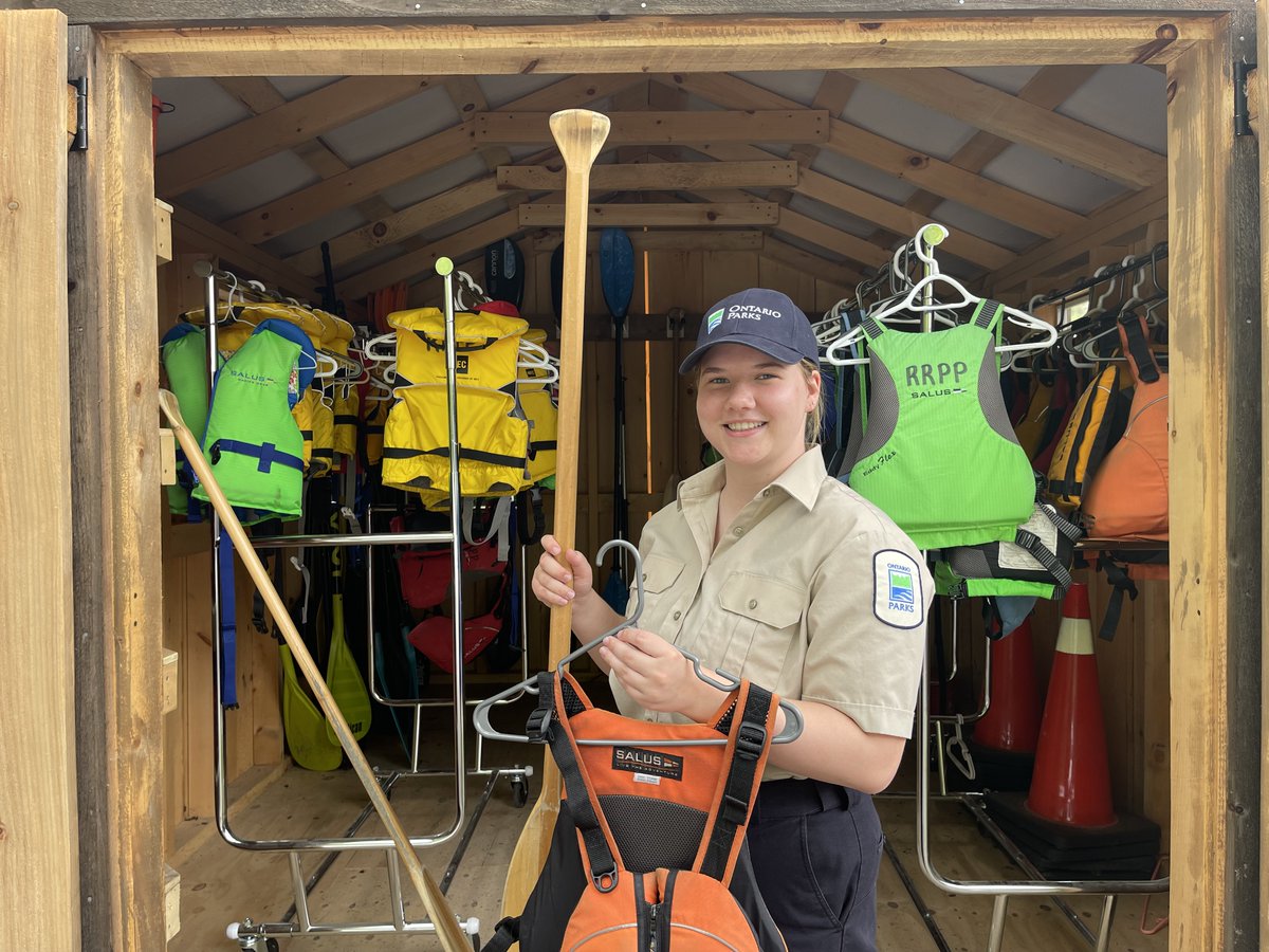 #StaffSunday

Meet Ashley, one of Rideau River's Gate Attendants!

This is Ashley's first season working for Ontario Parks, her favourite part about working at Rideau River is helping customers with rentals and getting them out paddling on the Rideau River!