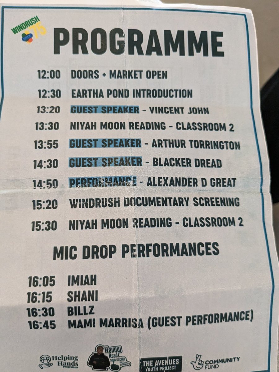Caraquest's tweet photo. Fab event at @AvesYouth79 hosted by @HRSoupKitchen and supported by @_ESP_2012 @YoungWestminstr and others to celebrate the Windrush Generation 👏 #Windrush75 https://t.co/hSoiiX0lNE