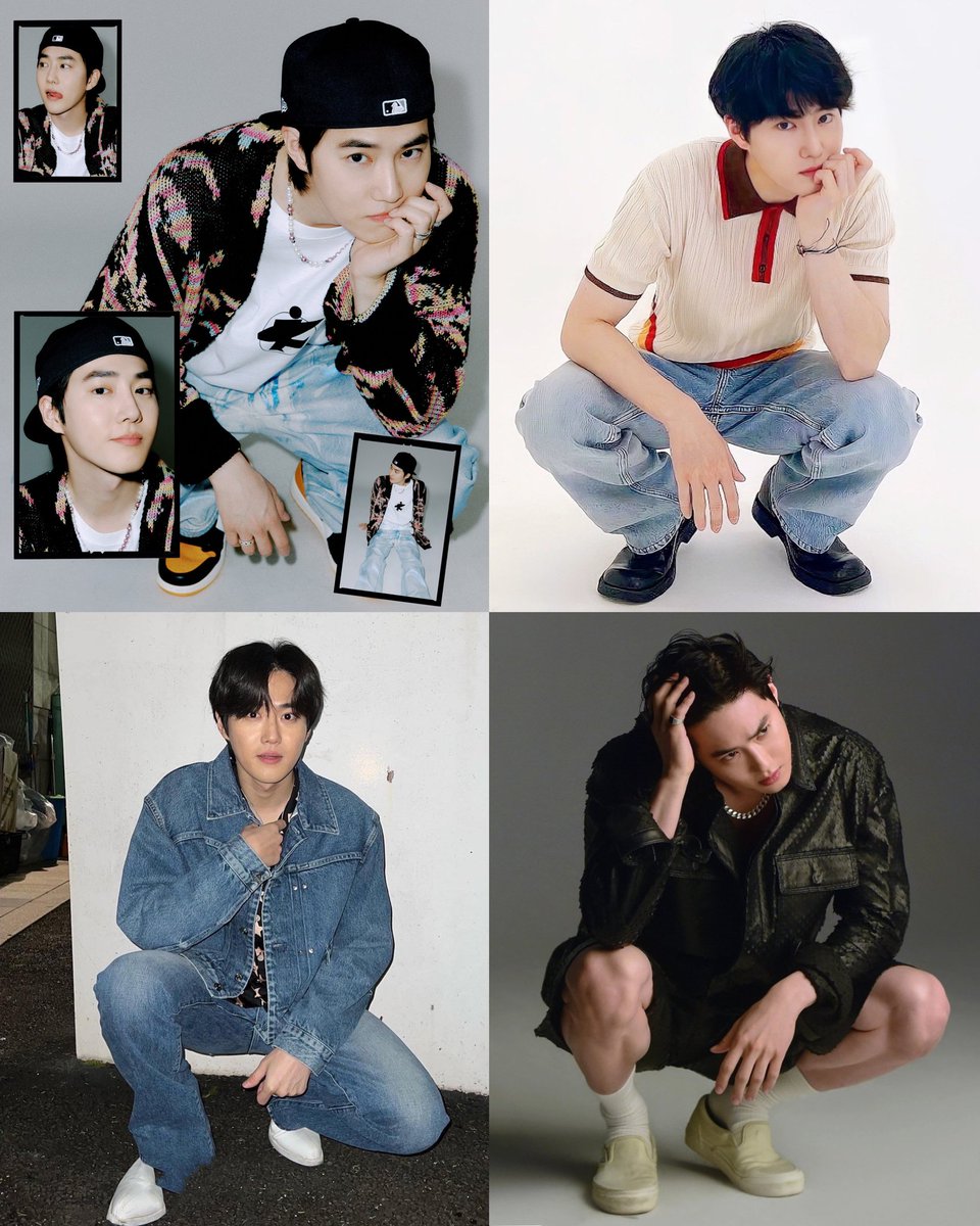 kim junmyeon's signature pose