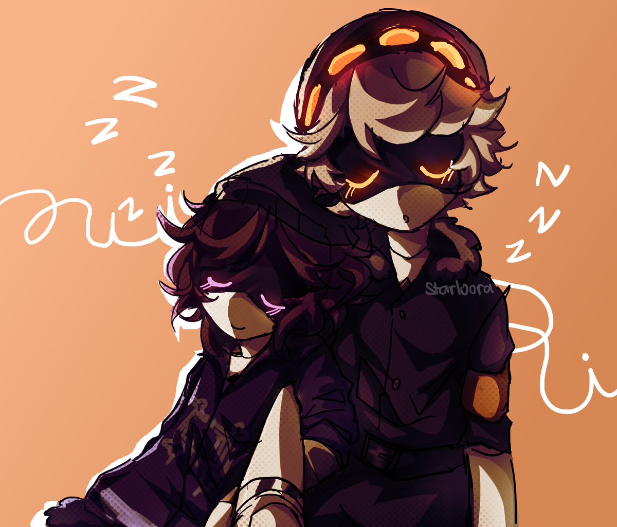 i like n x uzi but this can be platonic if you want! they're just sleeping after all
#murderdrones #nuzi #nxuzi