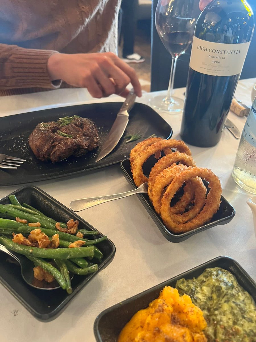 Oops caught indulging Nothing like steak and wine #wine #steak #lifegoals