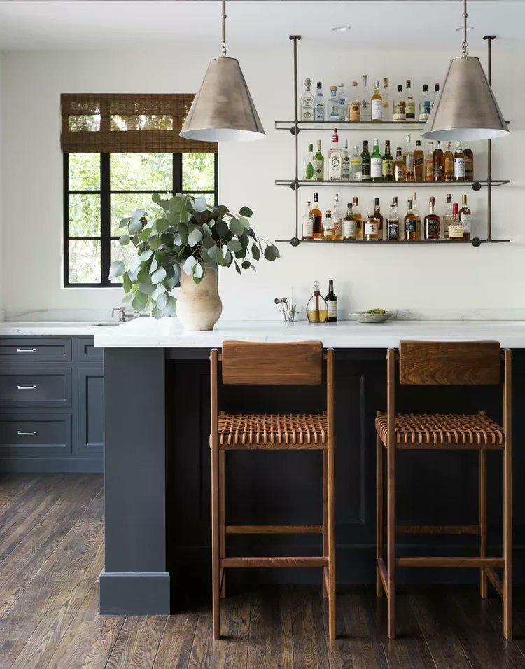 Clear your countertops by putting up shelves  in the kitchen. #organization #design  cpix.me/a/172308492