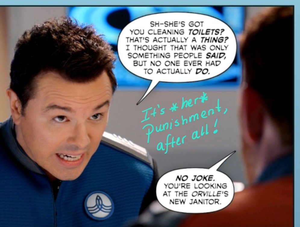 I am with #Ed on this one. 🙄 

#TheOrville 
#TheOrvilleInked

[My annotations added]