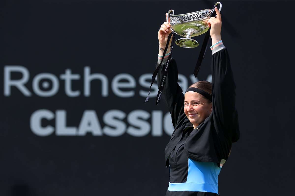 Champion in Birmingham!🎉🤩 Congratulations @JelenaOstapenk8 on capturing the #RothesayClassic title! 🏆