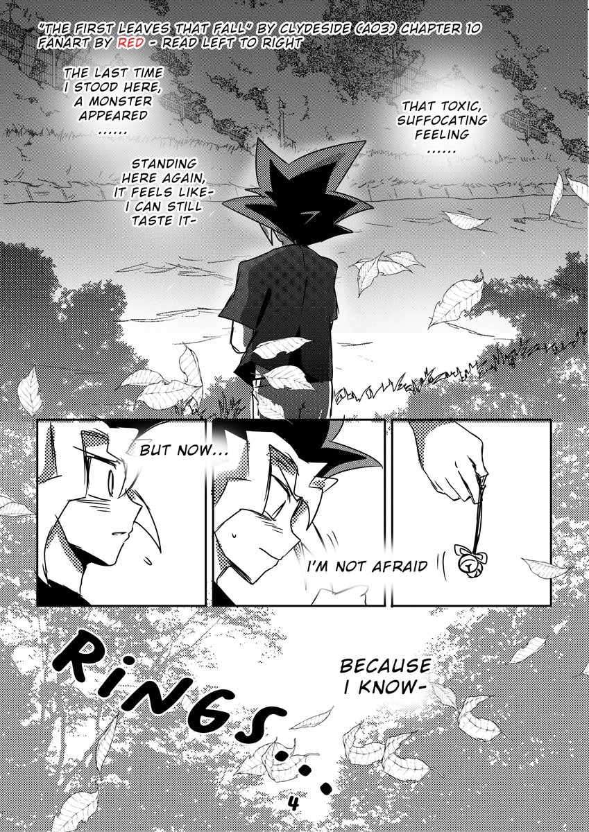 The First Leaves That Fall by Clydeside on AO3
Part [1/2]
⚠Puzzleshipping
This is fanart for a fanfic I really love! it's an AU where Atem was a God in the forest. IT'S SO GOOD
pls read it too:
archiveofourown.org/works/38247871…