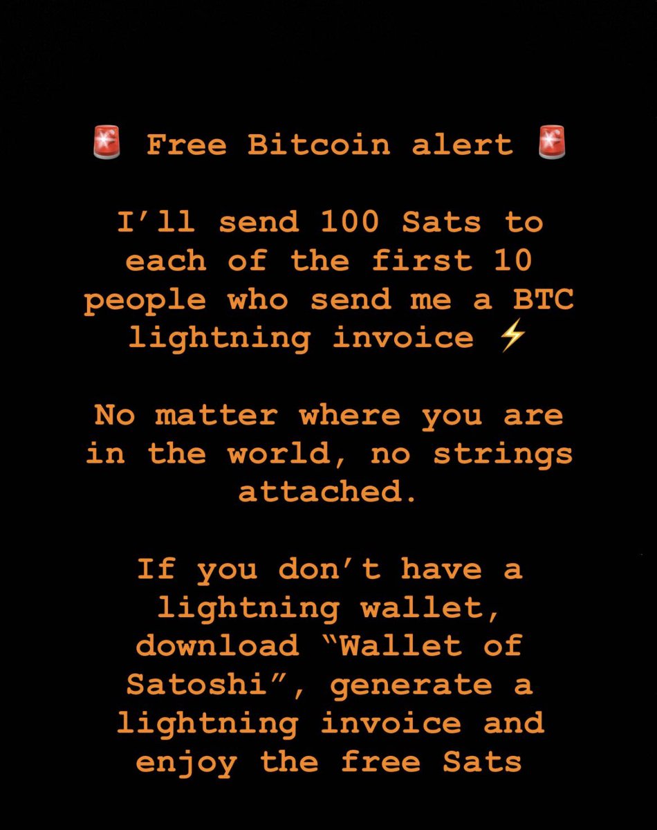 BitcoinBrus's tweet image. Posted this on my Instagram to what is mainly an audience of normies. 

Needless to say, barely any have taken up on the offer.

Trying it here #Bitcoin