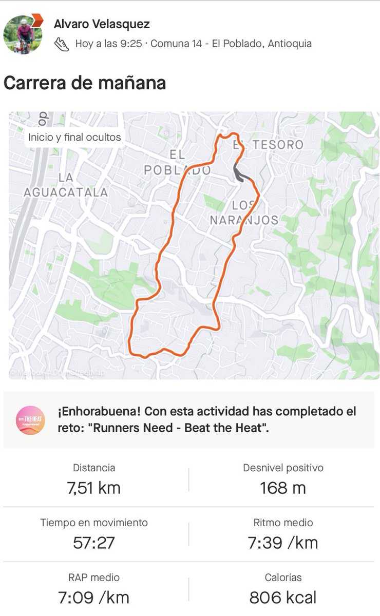 AlvaroFVN's tweet photo. Cuerpo y mente!!!
#Ejercicio #Salud #Cardio #QuemarGrasa #QuemarCalorias #Correr #BajarPeso #Desarrollo #Meditacion #Pensar #Crecer #Motivacion #Exercise #Health #BurnFat #BurnCalories #Running #weightdown #development #meditation #think #Grow #motivation #Strava #Garmin https://t.co/06wM4xolqX