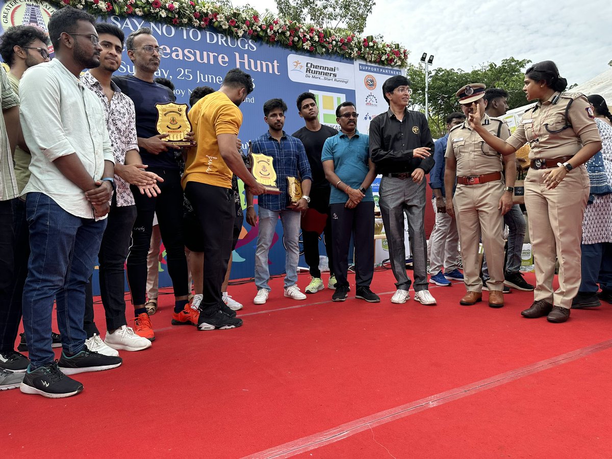 Drsanthoshjacob's tweet photo. Say “ Yes , to exercise, and No to drugs “
Glad to be part of this event held by @chennaipolice_ and @drugfreetn .
#SayNoToDrugs https://t.co/8muFPMPKgb