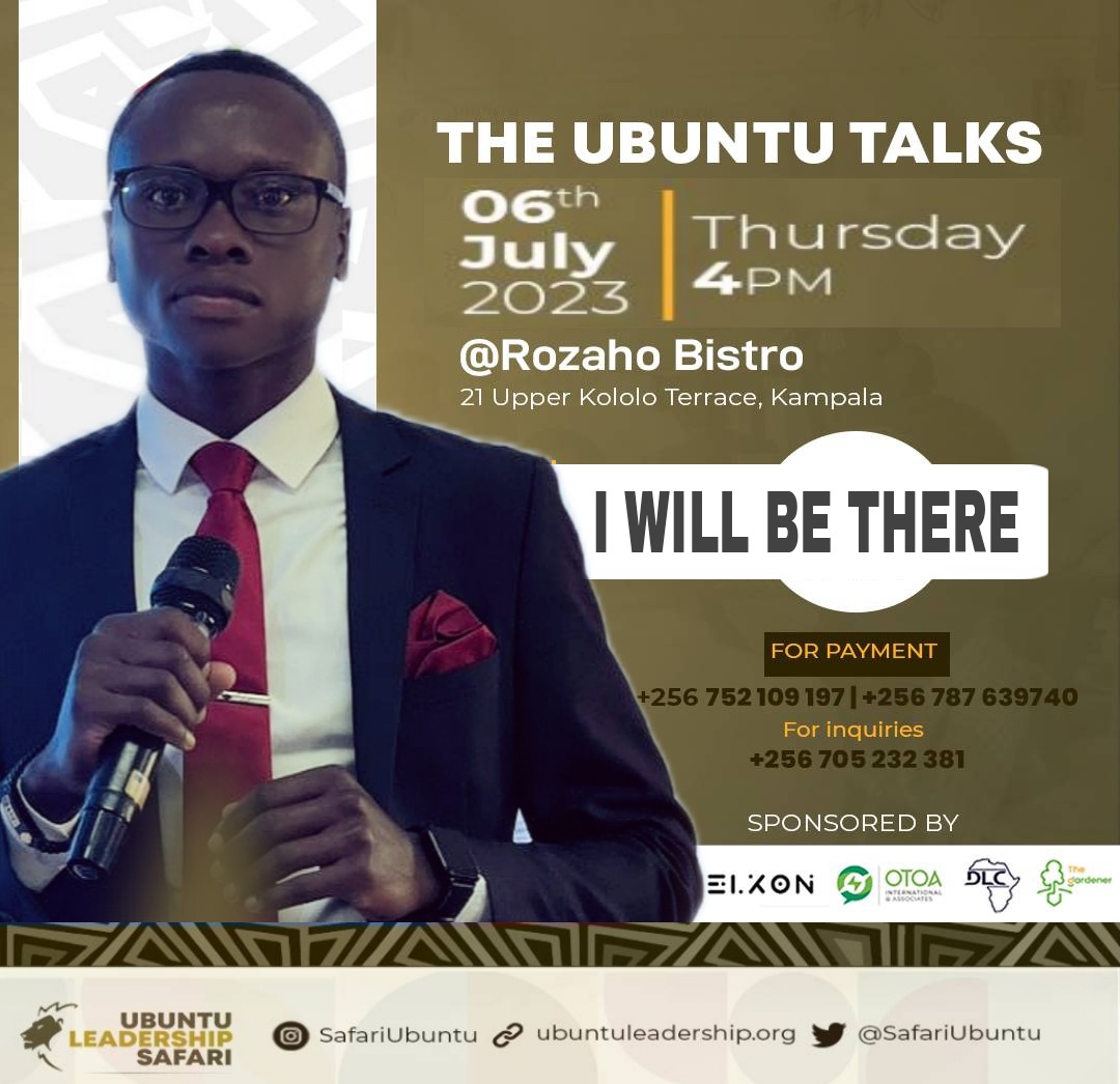 okellowilberfo1's tweet image. Esawa yona!!!
Still counting 11 days to go to UBUNTU TALKS happening on the 6th July 2023.

I WILL BE THERE, and you??
@SafariUbuntu
#UbuntuTalks 
#UbuntuLeadershipSafari
