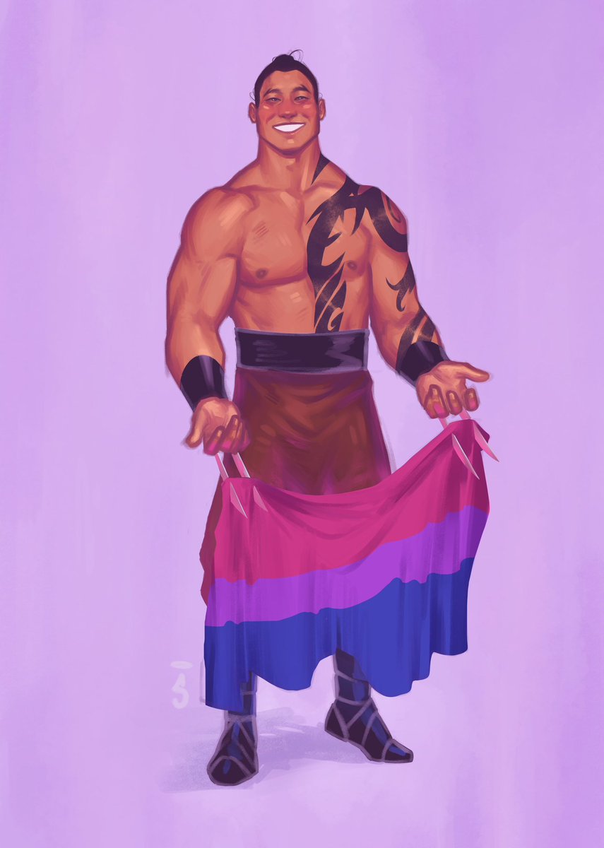 Good Morning ☀️

Happy Pride #Bisexual #BisexualMenSpeak 

Art by @THE_saintart ✨