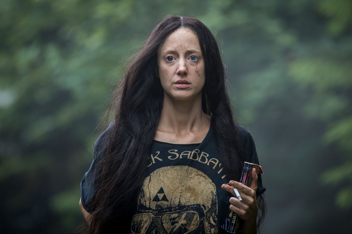 When the summer turns all sluggish, I start to look increasingly like Andrea Riseborough in Mandy.