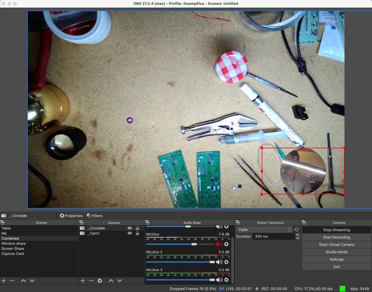 Live streaming while I build more prototypes today.
twitch.tv/swampflux