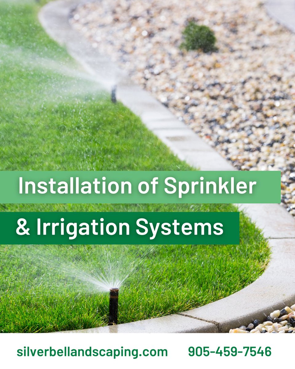 💦 Say goodbye to manual watering hassles! #SilverbelLandscaping in #BramptonON has got you covered with their top-notch sprinkler and #IrrigationSystem installations. 

Discover the convenience and efficiency of an efficient #WateringSystem for a lush and vibrant landscape 🌿