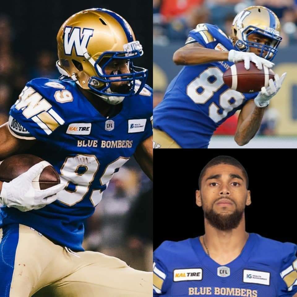 Happy Birthday 1/2 to @Wpg_BlueBombers Alumni Bob Pritchett (LB 1974), Nick Moore (WR 2014-2015), Voice of the @REDBLACKS Mike Sutherland (OL 2001-02) & #GREYCUP Champ (WPG 2019, 2021) Kenny Lawler (WR 2018-2021, 2023). Have a great day! #OnceABomberAlwaysABomber @CFL_Alumni