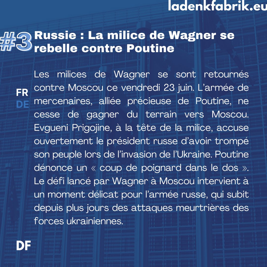 🇪🇺 Une semaine, trois actus européennes. Le dimanche c’est #DimanchEU. Par Maïssane Mezgueldi