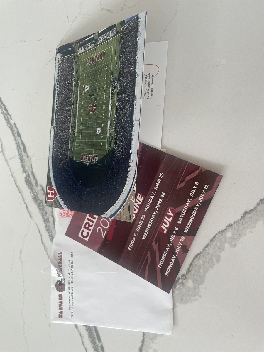 Sean Doyle (@seandoyle70) on Twitter photo Thank you <a href="/HarvardFootball/">Harvard Football</a> for sending the letter! ๐๐ช๐ผ<a href="/Crim_Recruiting/">Harvard FB Recruiting</a> <a href="/Coach_Joel_Lamb/">Joel Lamb</a> <a href="/CoachTimMurphy/">Tim Murphy</a>
<a href="/CoachKKennedy/">Keegan Kennedy</a> Thank you <a href="/HarvardFootball/">Harvard Football</a> for sending the letter! ๐๐ช๐ผ<a href="/Crim_Recruiting/">Harvard FB Recruiting</a> <a href="/Coach_Joel_Lamb/">Joel Lamb</a> <a href="/CoachTimMurphy/">Tim Murphy</a>
<a href="/CoachKKennedy/">Keegan Kennedy</a>