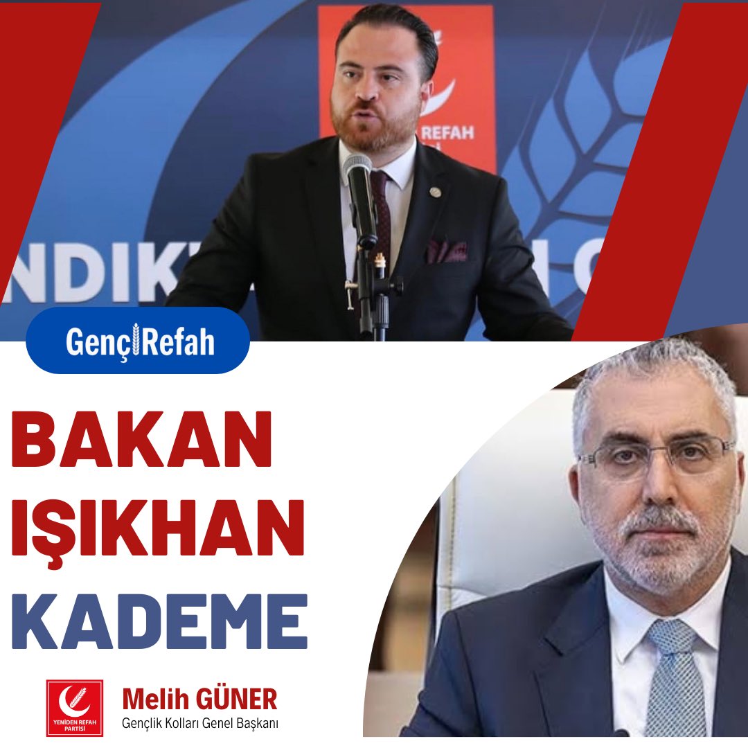 Sn Bakanım, 2000 Sonrası SGK girişli yüz binlerce vatandaşımızın Kademeli Emeklilik talebini inceleyip bizlerin yüzünü güldürecek müjdeli haberlerinizi bekliyoruz. @Vedatisikhana 

Bakan Işıkhan Kademe