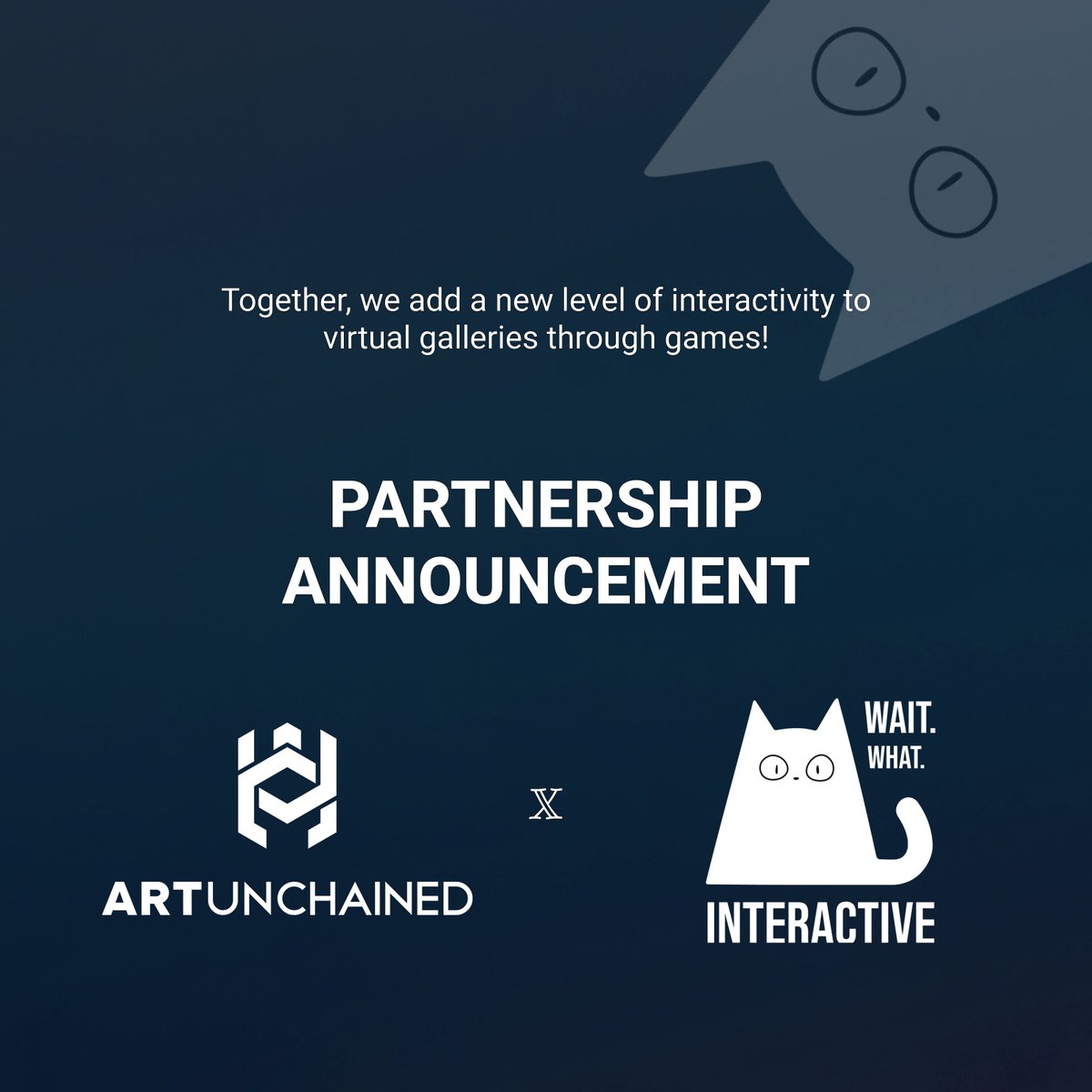 WaitWhatCompany's tweet photo. Art Unchained: ๐จ Art without limits!
We are pleased to announce a partnership with Art Unchained @ArtUnchained_io ! They create customized virtual galleries to combine traditional ๐ผ and digital ๐ art, as well as advise on NFT art and digitalization. #VirtualGalleries #NFTArt https://t.co/RSpxWyF5x3