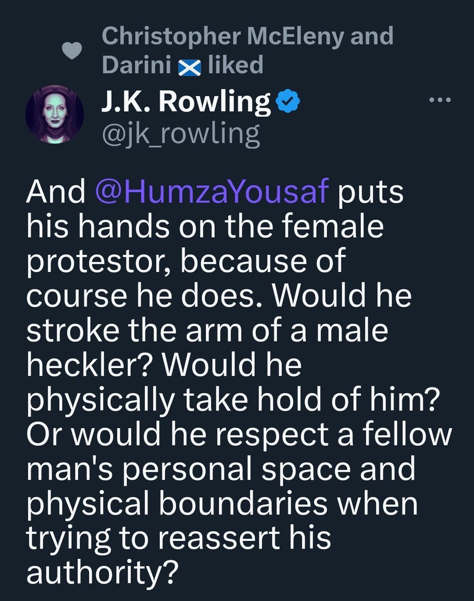 Pretty sure @jk_rowling would have had a meltdown had it been Nicola Sturgeon facing the heckler… or if the heckler had been thrown out. Or ignored.  Or… anything really.
Anything to be ANTI-SNP.
🏴󠁧󠁢󠁳󠁣󠁴󠁿 YES.