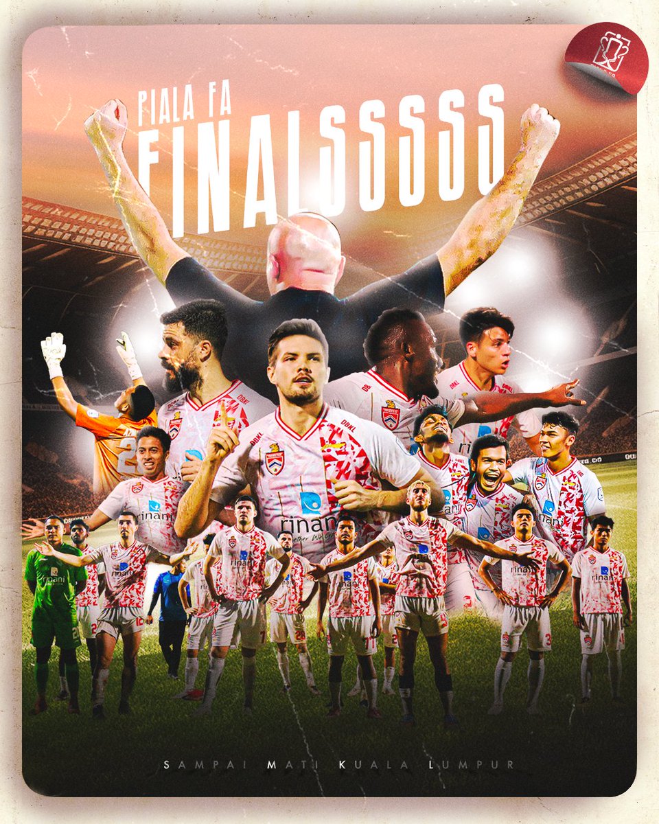 AET : 0-0 (2-4)

FINALSSSSS!

🔴⚪️🔴⚪️🔴⚪️

#PialaFA2023 #TERKLC
#KLCityFC #ColouringTheCity #SampaiMatiKualaLumpur