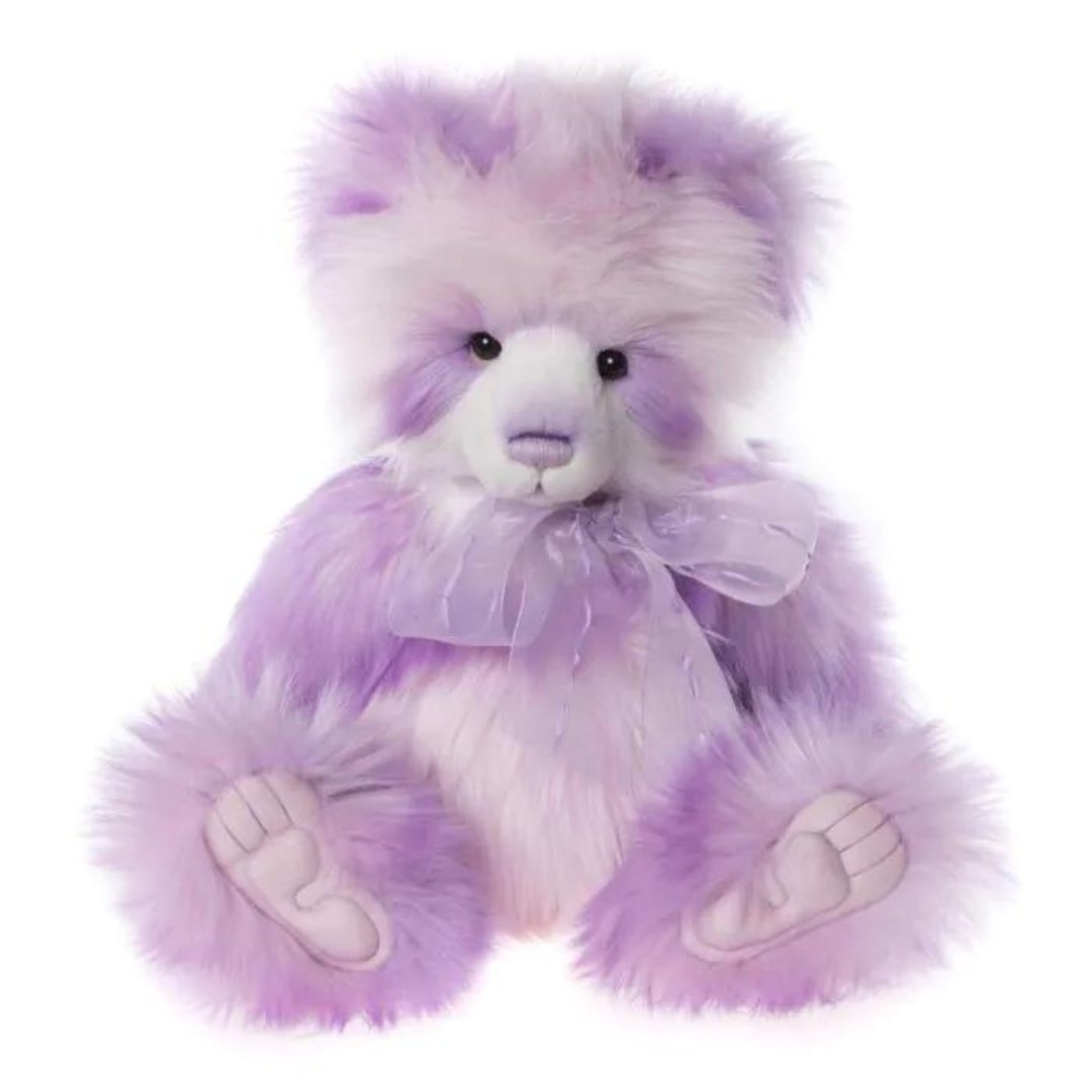 Annette the Panda is part of the new 2023 Clock tower collection from Charlie Bears. 💜🐼

Available for pre-order now: teddybear.land/annette-panda

#Charliebears #collectabletoys  #collectiblebear #teddybearland #collection #charliebearscollection #ClockTowerCollection