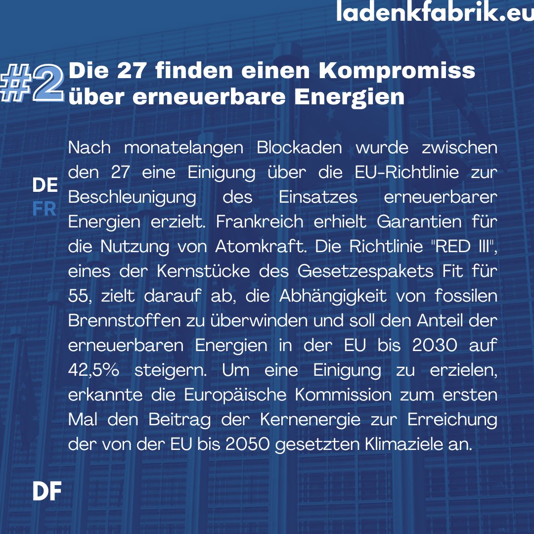 ladenkfabrik's tweet photo. ��🇺Eine Woche, drei EU-News. Sonntag ist EU-Tag: le #DimanchEU. Von Maïssane Mezgueldi https://t.co/fpbLiJ8Gj1