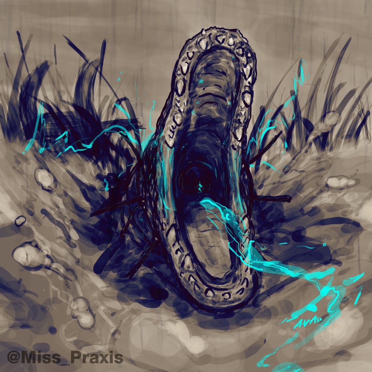 Check out this awesome #HuntArtSunday fanart piece from Wyrmaid, showing off the upcoming new Wild Target, Rotjaw.🐊

We can't wait to see more of these from our talented community, so please keep them coming!

🎨 @Miss_Praxis

#TideOfShadows #HuntShowdown #3DaysToGo