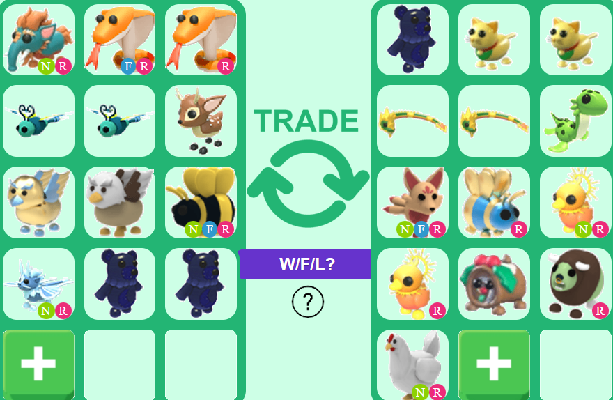 @PlayAdoptMe TRADING! 
lf: possible a high tier, upgrades  
nfl: four of same pet for my neons 
#AMTrading #adoptmetrades #adoptmetrading #adoptme #adoptmetraders #adoptmeoffers