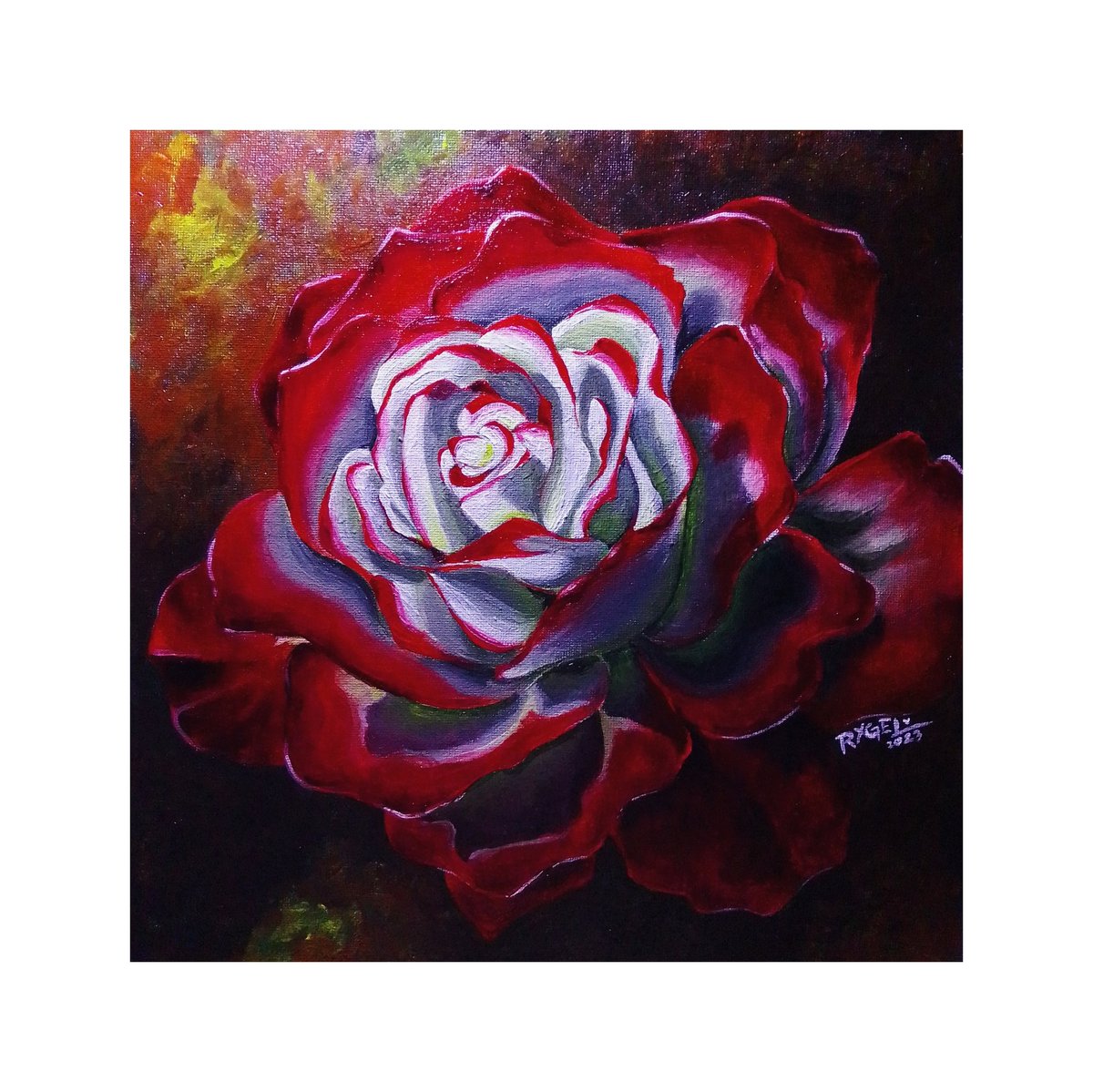 rygelart's tweet photo. https://t.co/J7ujIcZZHT

Enamour 

06252023

[Acrylic on Canvas Pad]

#Rose #WhiteAndRed #WhiteAndRedRose #Flower #TradArt #TraditionalArt #Acrylic #AcrylicPainting #Canvas #Nature #Painting #Art #Artwork #artph #RygelArt 💜 https://t.co/zyVNlIsxvC