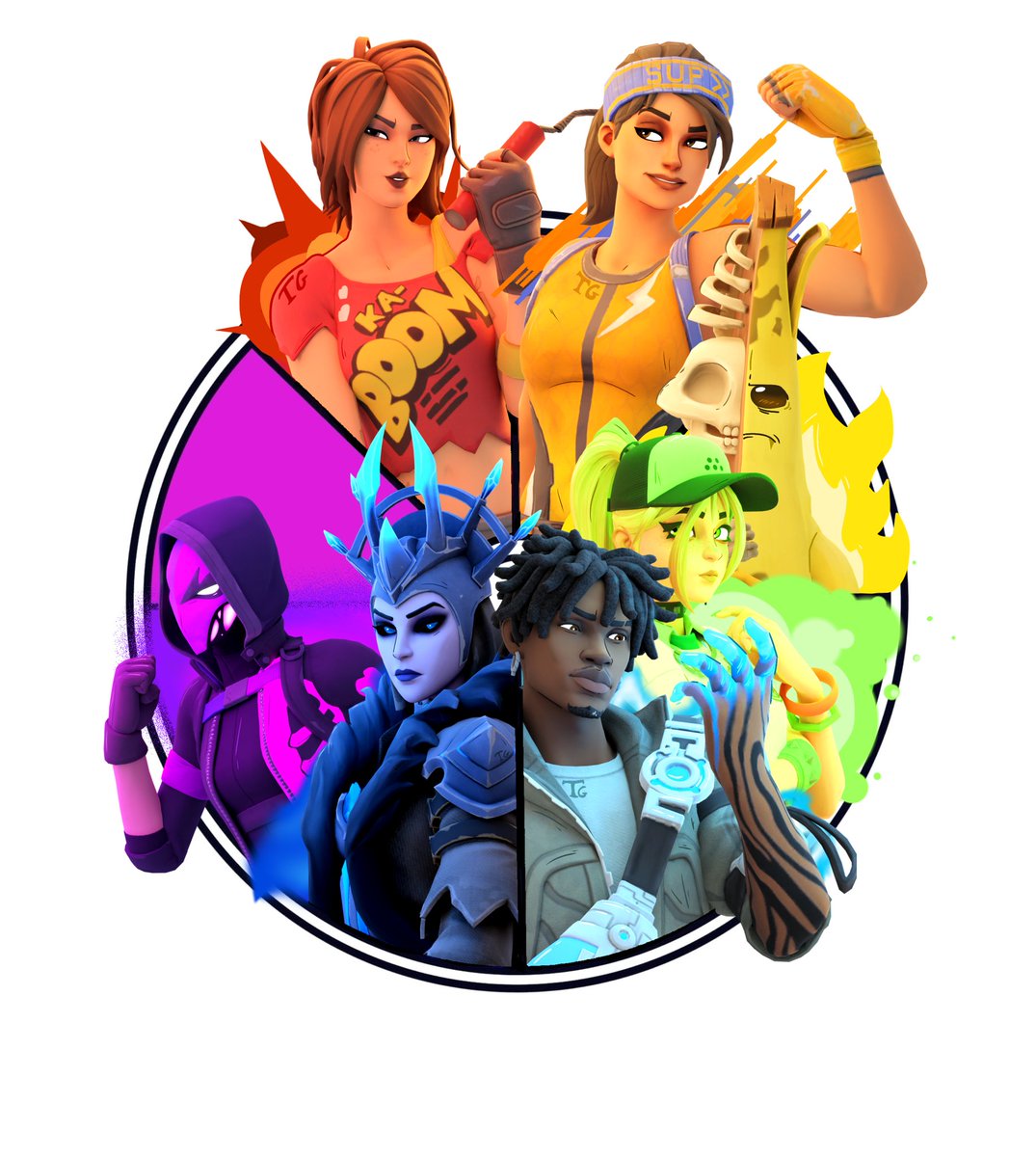 ExplosiveTG's tweet photo. Violet won for Purple!!

Only one left! Comment with a Pink/Magenta Fortnite skin!!

#Fortnite #FortniteArt #FortniteRender #FortniteWILDS https://t.co/8dtQfVsUG2