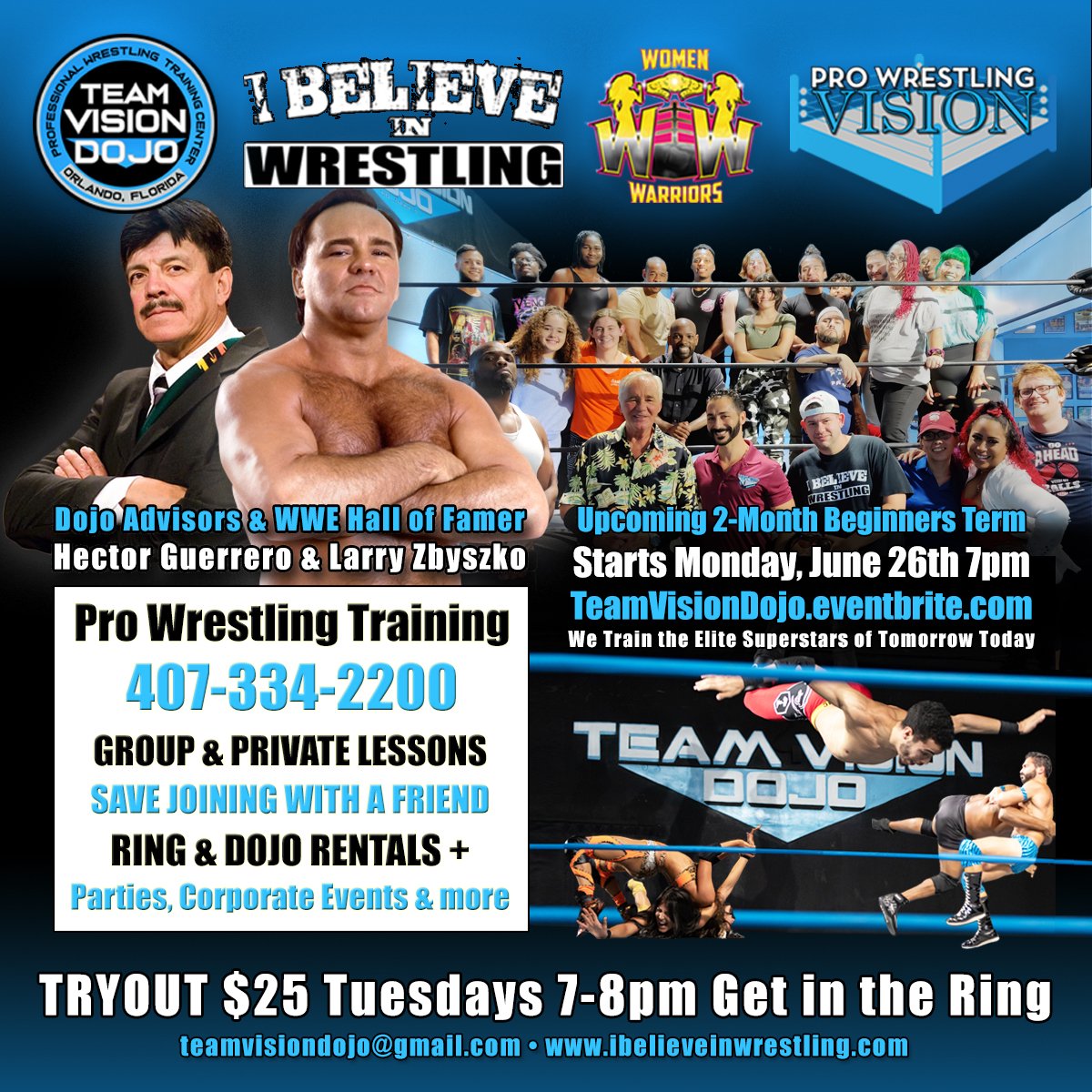 TeamVisionDojo's tweet photo. Upcoming: Monday #NewClass, Saturday #FLJCup tournament & more, next Dojo Live Event Friday, July 14th, 7pm.
https://t.co/Rm1kztA1y2
#prowrestling #orlandofl #wrestling #wwe #aew #nxt #roh #orlando #azaleapark #winterpark #oviedo #wintersprings #wintergarden #ucf #fullsail #ufc https://t.co/hkJpde1BLi