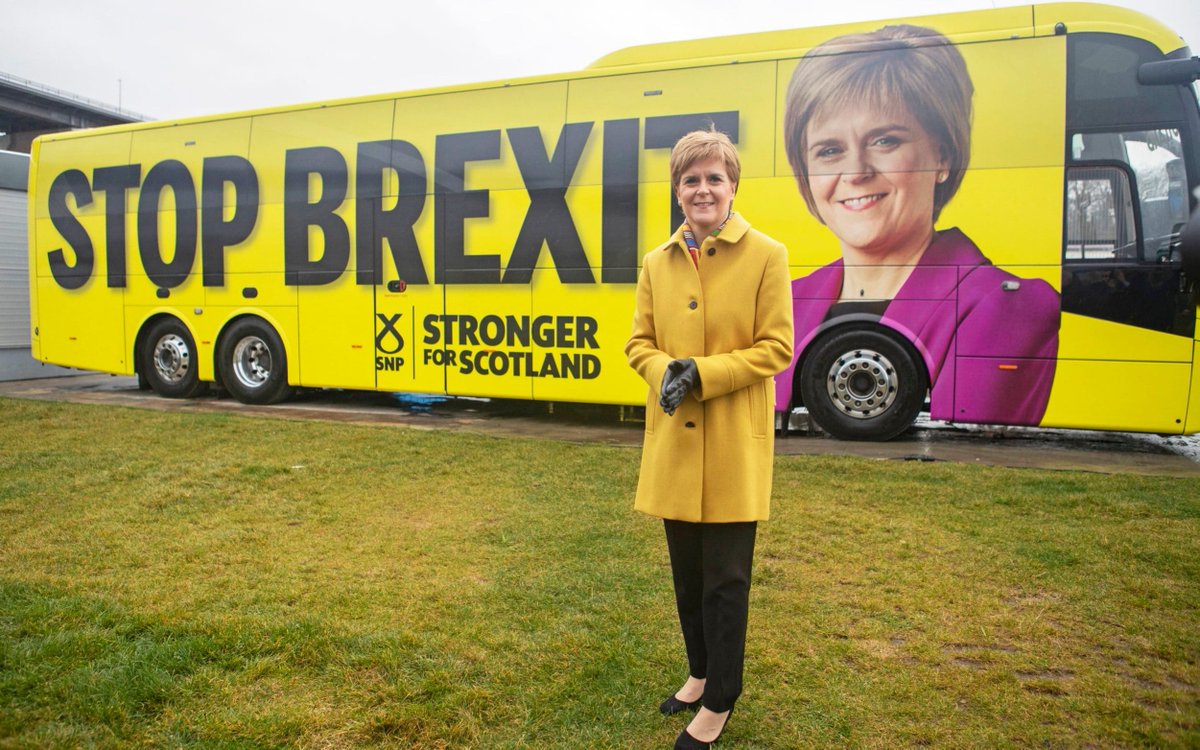 Clearly someone forgot about the SNPs  battle bus or is that a luxury campervan.