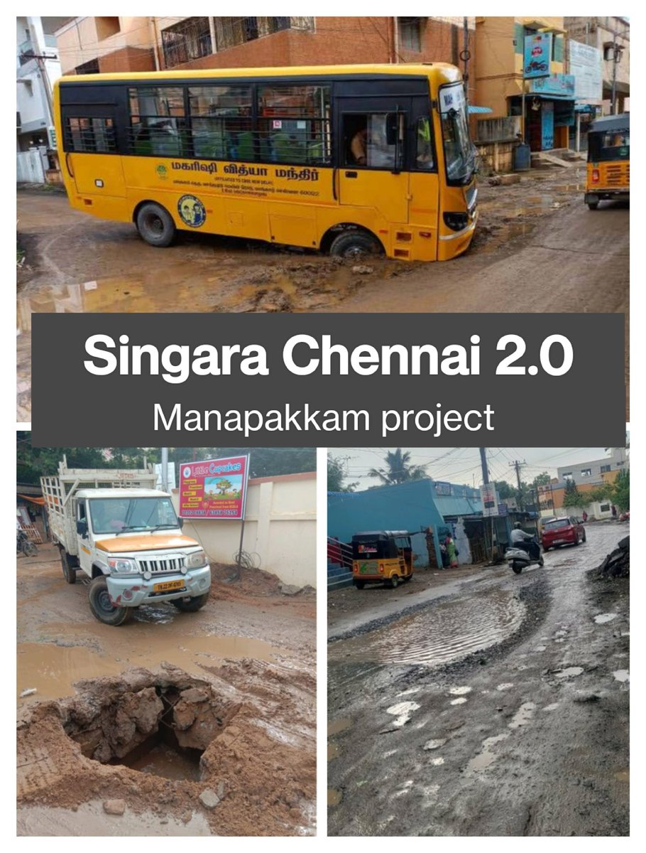 No one can stop our development Manapakkam is a great example.. way to go.. Credit to all the government hardworking employees. #Manapakkam #SingaraChennai2.0