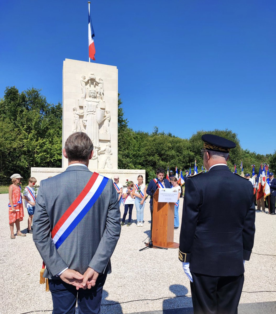MALefeuvre's tweet photo. Ce matin nous étions réunis pour le 79ème anniversaire de l’attaque du Maquis de Saffré qui s’est produit au cours de la 2nd guerre mondiale.
N’oublions jamais pour que le souvenir reste et que les combats du passé nous guident dans notre monde d’aujourd’hui. https://t.co/frnBoU1sNt
