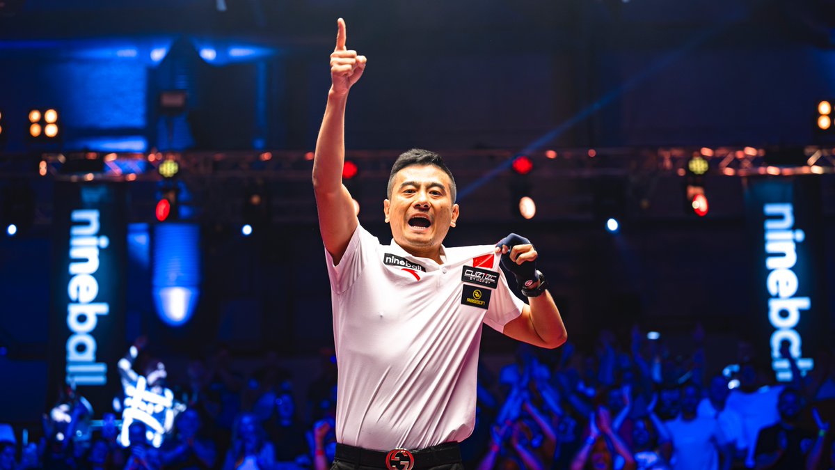 MatchroomPool's tweet photo. That winning feeling 😍

#SpanishOpenPool 🇪🇸 https://t.co/gQLe2UTCq5